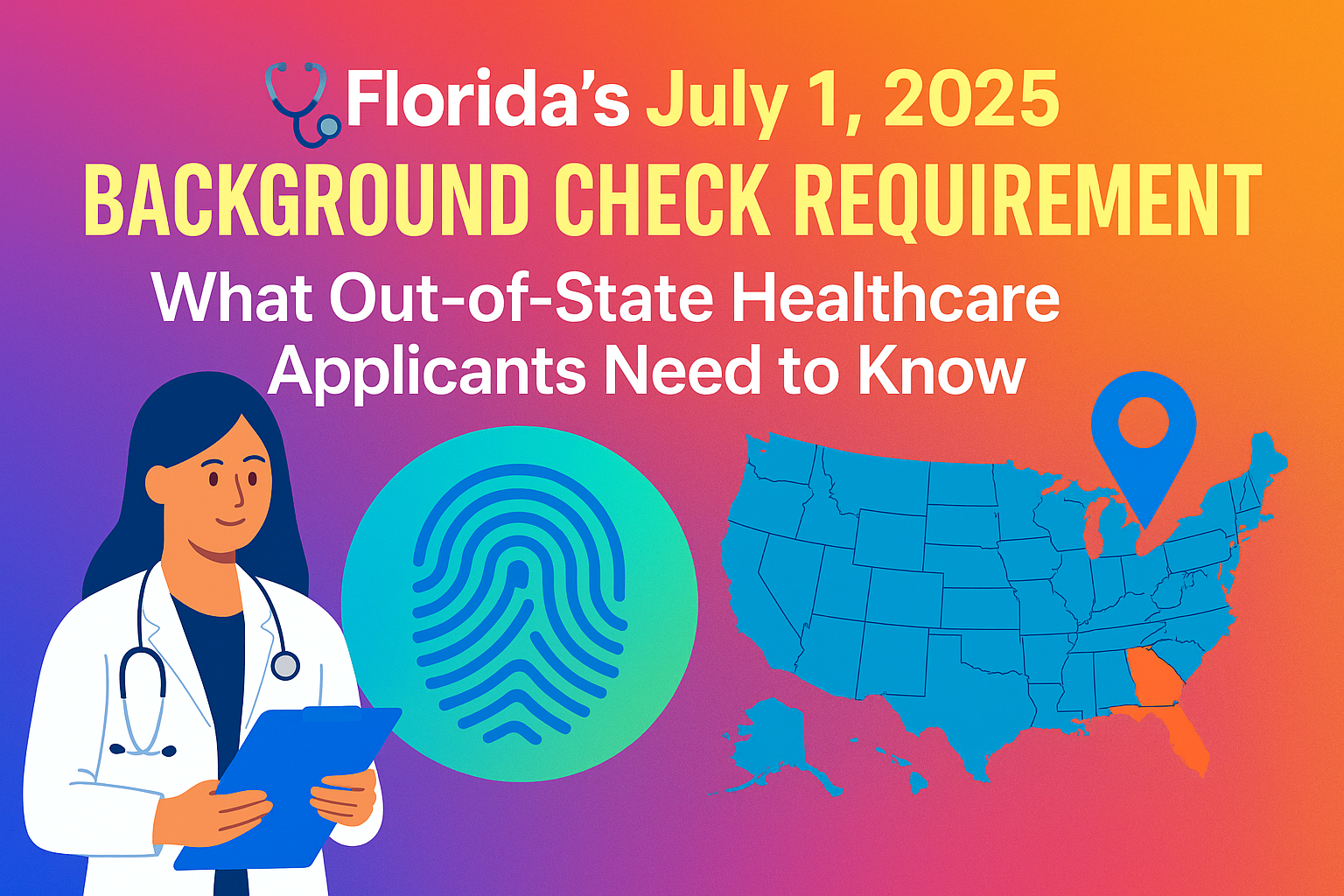 (888) 498-2988 | National Live Scan Association® | Florida Healthcare Background Checks Due by July 1, 2025